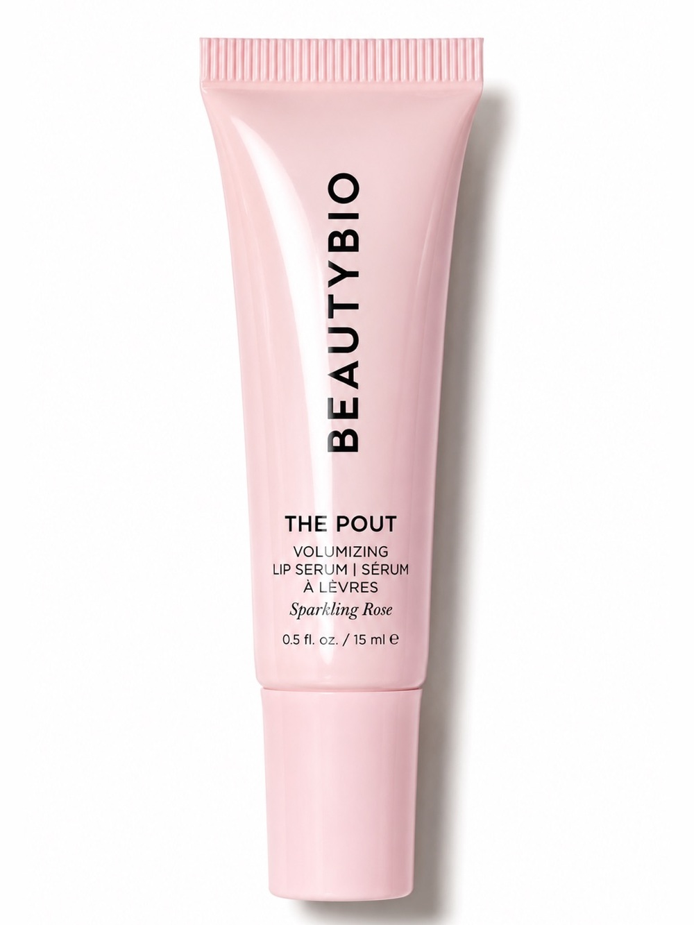 BeautyBio The Pout Lip Serum Sparkling Rose Plumping Gloss NWT Full Size